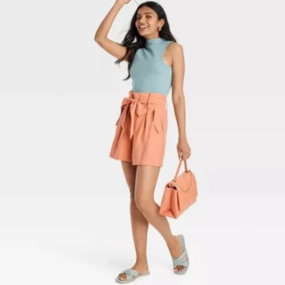 A New Day High Waisted Shorts Size 12 - Picture 1 of 9